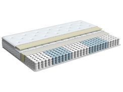 Кишеньковий матрац із піни пам'яті зі знімним чохлом 90 x 200 см середньої жорсткості LUXUS Кишеньковий матрац із піни пам'яті зі знімним чохлом 90 x 200 см середньої жорсткості LUXUS