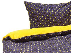Набір постільної білизни WALLINGFORD Blue and Yellow Satin Cotton 135 x 200 см з візерунком 