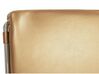 Leather EU King Size Waterbed Gold PARIS_41079