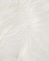 Tæppe 88 x 53 cm hvid imiteret læder MUNGO_799351