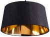 Lampe suspension noire et dorée KALLAR_711726
