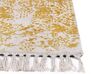 Teppich Viskose senfgelb / beige 160 x 230 cm orientalisches Muster Kurzflor BOYALI_836799