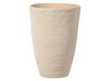 Vaso para plantas em pedra creme 43 x 43 x 60 cm CAMIA_736627