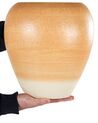 Vaso de terracota laranja e creme 34 cm SKIONE_850851