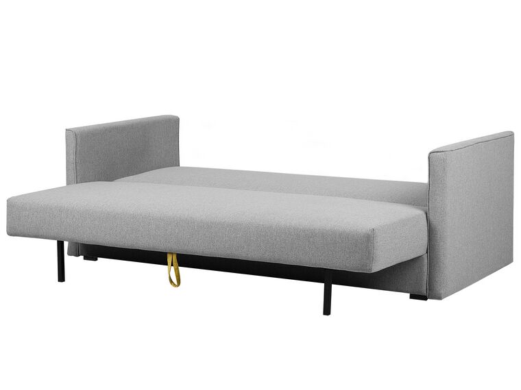 Fabric Sofa Bed with Storage Grey EKSJO Beliani.co.uk