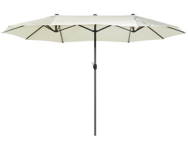 Grand parasol XL avec toile beige clair 270 x 460 cm SIBILLA