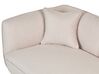 Left Hand Boucle Chaise Lounge Light Beige CHEVANNES_877212