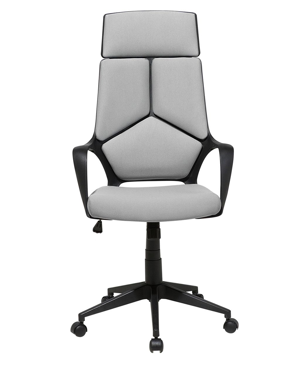 Swivel Office Chair Grey and Black DELIGHT Beliani.co.uk
