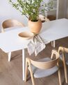 Spisebordsstol lyst træ/grå stof sæt af 2 YUBA_860363