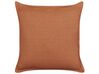Set of 2 Linen Cushions 45 x 45 cm Orange SAGINA_838492