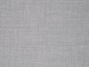 Cama de casal com arrumação em tecido cinzento claro 180 x 200 cm METZ_707836