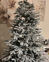 Künstlicher Weihnachtsbaum schneebedeckt 180 cm weiß BASSIE_915690