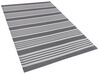 Venkovní koberec 120 x 180 cm šedý a bílý DELHI_766384
