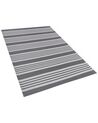 Venkovní koberec 120 x 180 cm šedý a bílý DELHI_766384