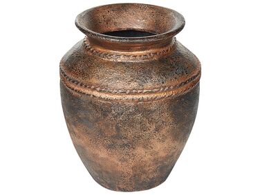 Terracotta Decorative Vase 40 cm Distressed Copper PUCHONG