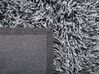 Teppich schwarz-weiß 140 x 200 cm Shaggy CIDE_746808