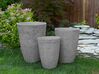 Set di 2 vasi grigio 43 x 43 x 60 cm CAMIA_841575