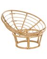 Set of 2 Rattan Chairs Natural and Light Beige SALVO_878480