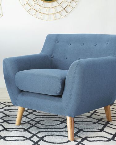 Fabric Armchair Blue MOTALA