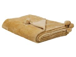 Sinapinkeltainen kankainen huopa 150 x 200 cm SAITLER Sinapinkeltainen kankainen huopa 150 x 200 cm SAITLER