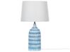 Lampada da tavolo ceramica bianco e azzurro 66 cm GEORGINA_877418