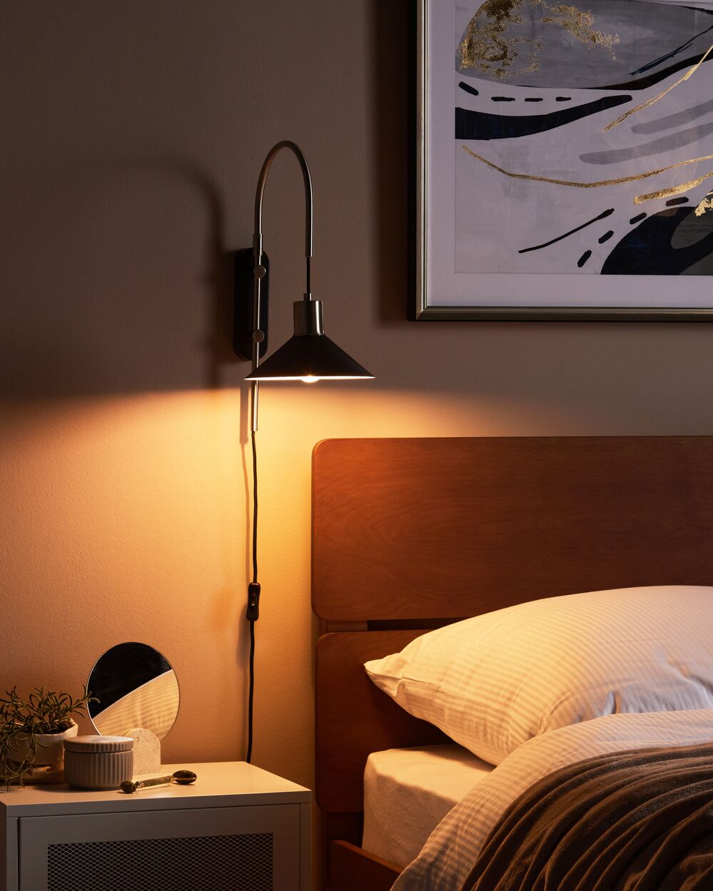Wall mounted bedside lamp deals