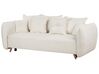 Canapé-lit en velours avec rangement blanc bouclé VALLANES_904225