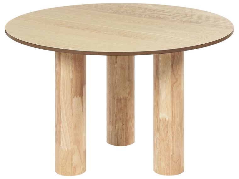Mesa de comedor madera clara ⌀ 120 cm ORIN_868120