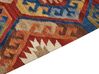 Alfombra kilim de lana rojo/marrón/azul 160 x 230 cm JRVESH_859164