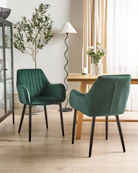 Dining Table 200 X 100 Cm Dark Wood Madox Beliani No