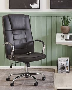 Hierova työtuoli keinonahka musta GRANDEUR Hierova työtuoli keinonahka musta GRANDEUR