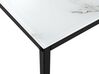 Console Table Marble Effect White with Black DELANO _757532