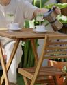 Drevená záhradná bistro sada skladacieho stola a stoličiek FIJI_860468