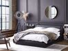 Černá kožená postel s úložištěm 180x200 cm AVIGNON_689723