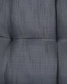 Cadeira suspensa em rattan cinzento escuro com suporte SESIA_806057