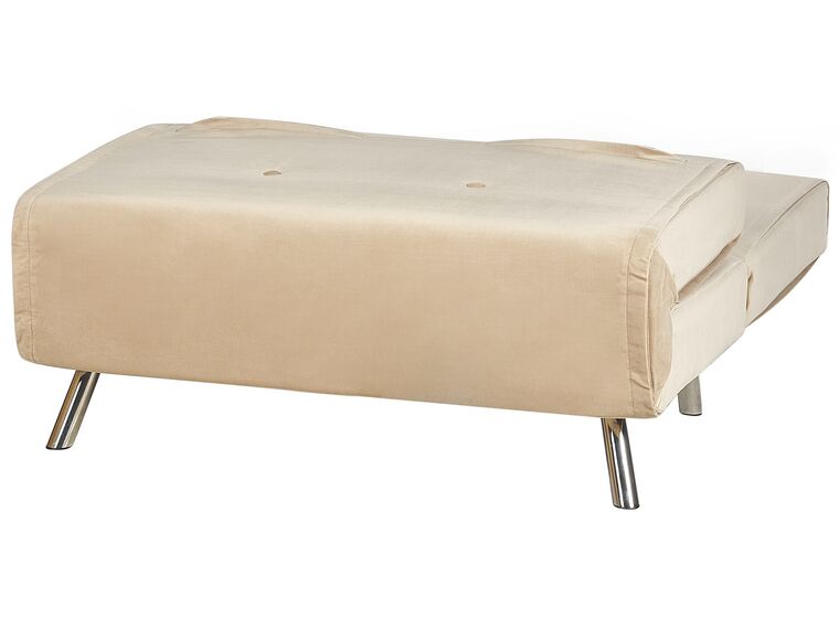 Canapé Banquette 2 Places Beliani Taby - Velours Noir Et Bois D'hévéa - 132 Cm
