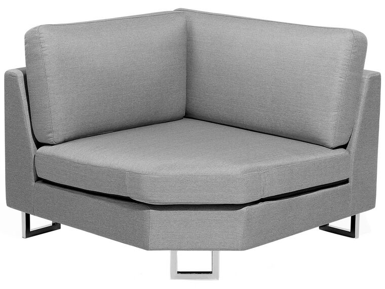 Left Hand Corner Fabric Sofa Light Grey STOCKHOLM Beliani.co.uk