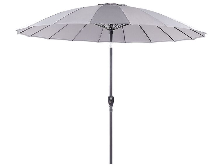 Parasol de jardin ⌀ 2.55 m gris clair BAIA_829156