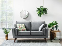 2-istuttava tummanharmaa sohva LOKKA