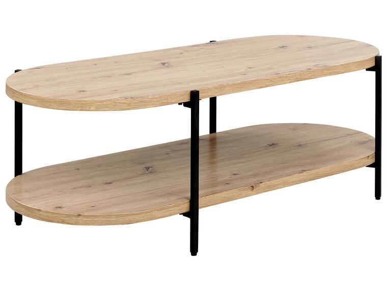 Coffee Table with Shelf Light Wood BALINGER_912763