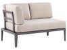 Lounge Set Aluminium grau 6-Sitzer linksseitig modular Auflagen beige RIMA III_828893