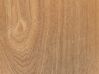 Esstisch heller Holzfarbton / schwarz quadratisch 90 x 90 cm BOCA_821605