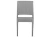 Conjunto de jardín mesa y 4 sillas gris claro FOSSANO_744608