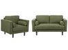 Sofa Set dunkelgrün 3-Sitzer NURMO_896036