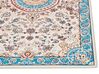 Teppich blau / hellbeige 80 x 300 cm orientalisches Muster Kurzflor GORDES_886636