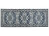 Teppich grau / blau 80 x 200 cm orientalisches Muster Kurzflor KOTTAR_831409