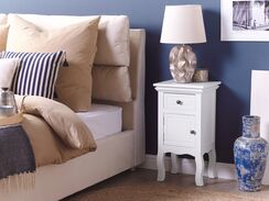 Yöpöytä puu valkoinen 33 x 30 cm ANTIO