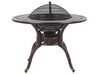 Puutarhapöytä grillillä alumiini tummanruskea ø 105 cm MANFRIA_765627