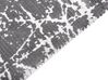 Teppich Viskose grau 140 x 200 cm cm abstraktes Muster Kurzflor HANLI_837005