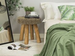 Sivupöytä tiikki vaaleanruskea KELSEY